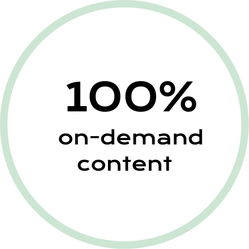 100% on-demand content